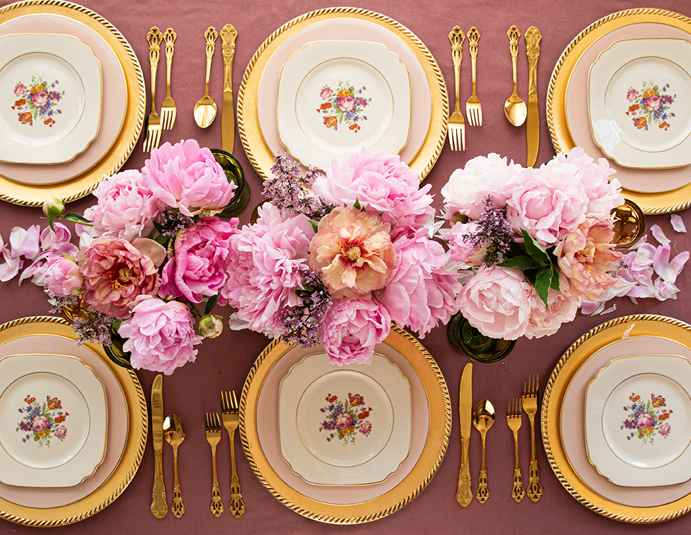 Peony Tablescapes for Spring – The Peony Fields