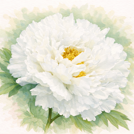 Tree Peony Plant-Snow Tower (Bai Xue Ta)