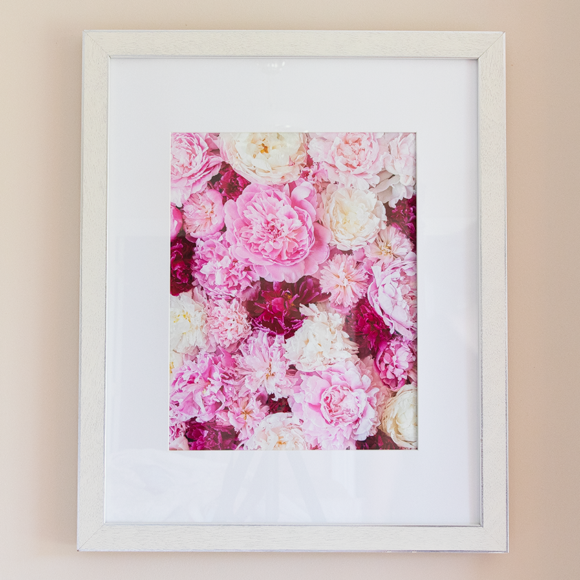 Peony Print-Mixed Pinks 11"x14"